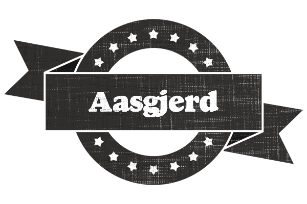 Aasgjerd grunge logo