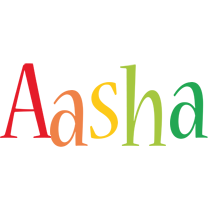 Aasha birthday logo