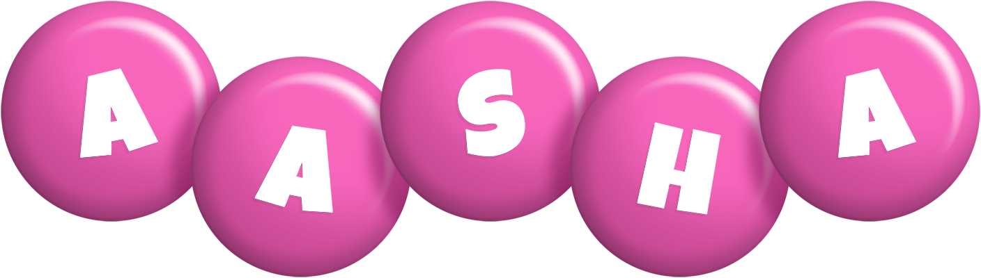 Aasha candy-pink logo