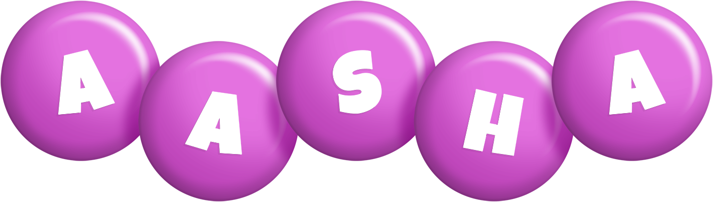 Aasha candy-purple logo