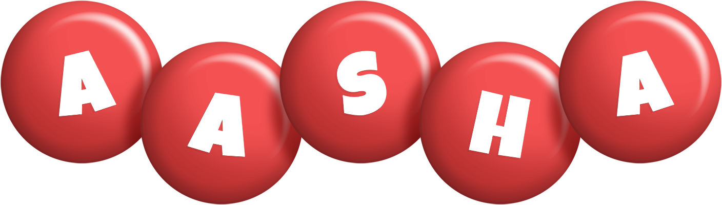 Aasha candy-red logo
