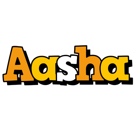 Aasha cartoon logo