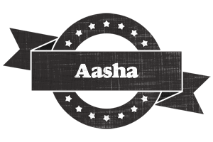 Aasha grunge logo