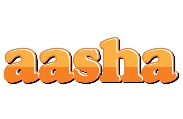 Aasha orange logo