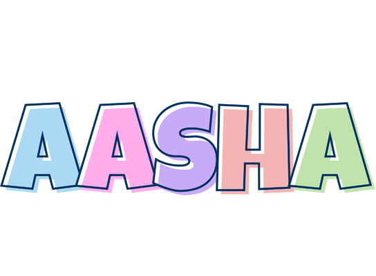 Aasha pastel logo