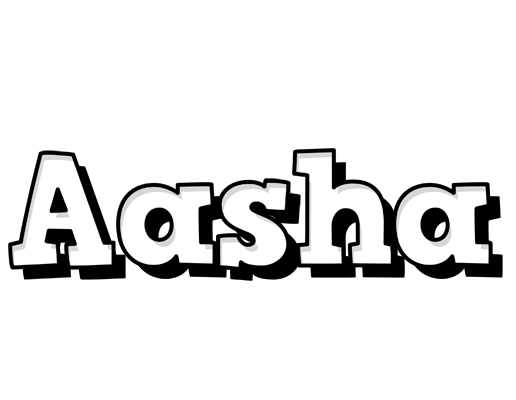 Aasha snowing logo