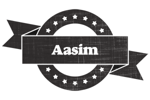 Aasim grunge logo