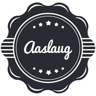Aaslaug badge logo