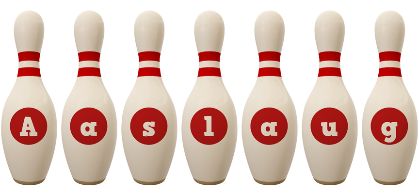 Aaslaug bowling-pin logo