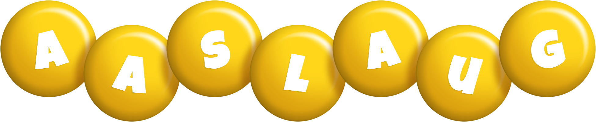 Aaslaug candy-yellow logo