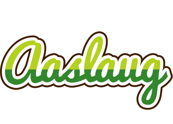 Aaslaug golfing logo