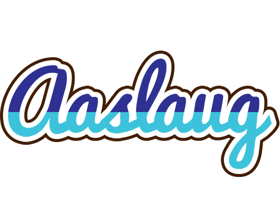Aaslaug raining logo