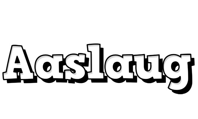 Aaslaug snowing logo