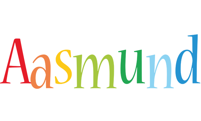 Aasmund birthday logo