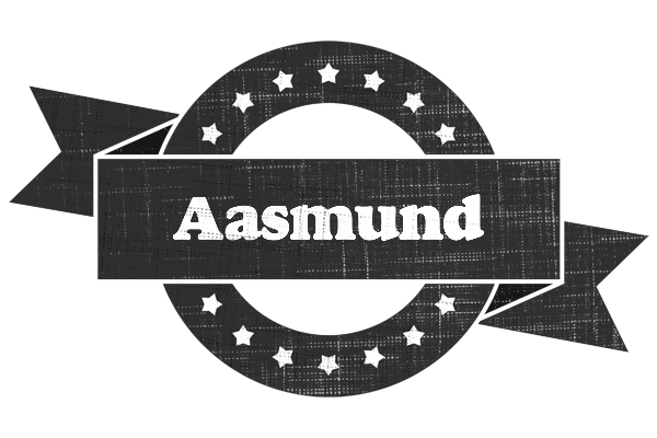 Aasmund grunge logo