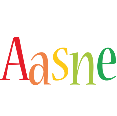 Aasne birthday logo