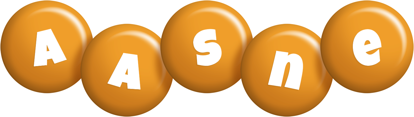 Aasne candy-orange logo