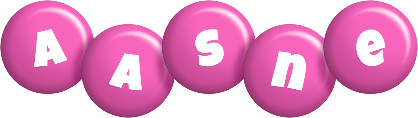 Aasne candy-pink logo