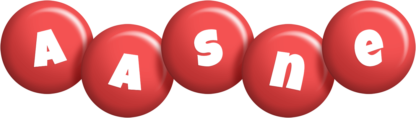 Aasne candy-red logo