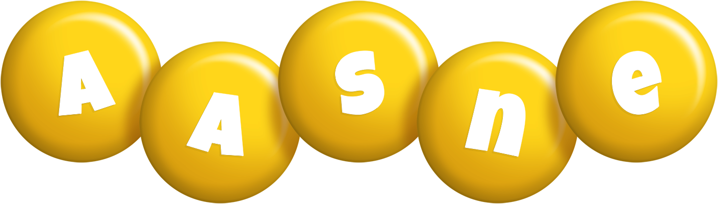 Aasne candy-yellow logo