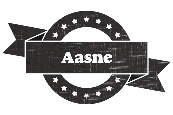 Aasne grunge logo