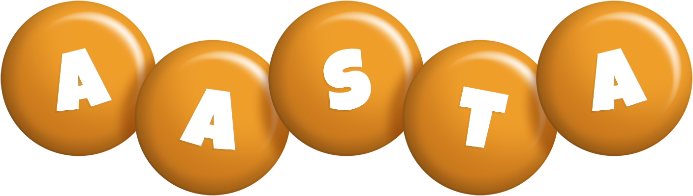 Aasta candy-orange logo