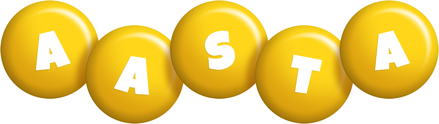 Aasta candy-yellow logo
