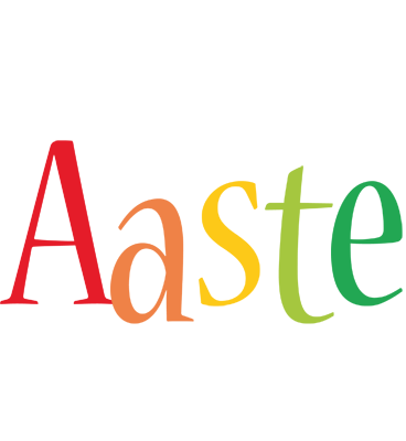 Aaste birthday logo