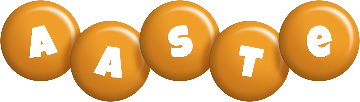 Aaste candy-orange logo