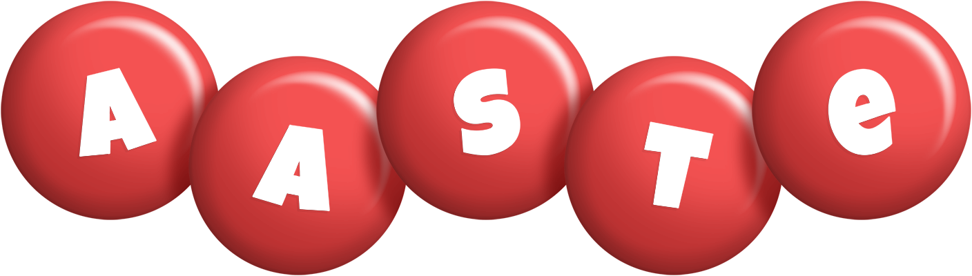 Aaste candy-red logo