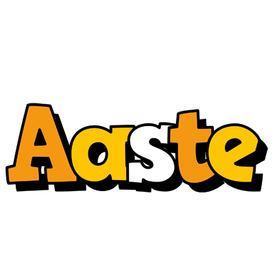 Aaste cartoon logo