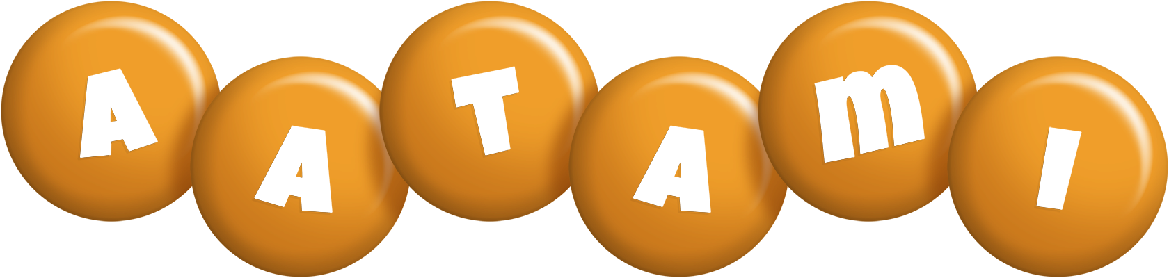 Aatami candy-orange logo