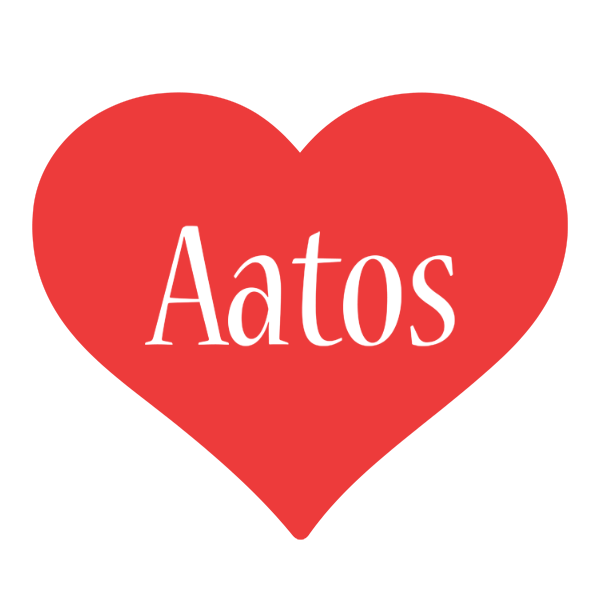 Aatos love logo