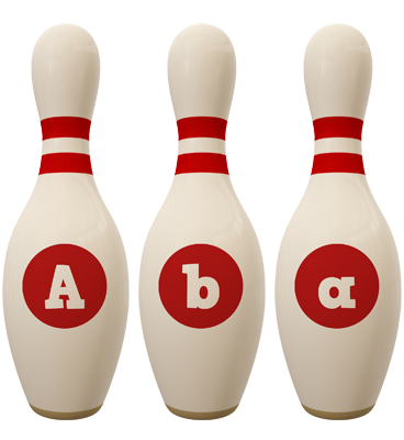 Aba bowling-pin logo