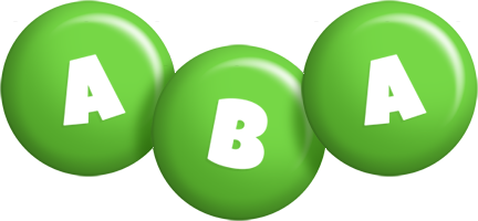 Aba candy-green logo