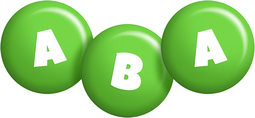 Aba candy-green logo