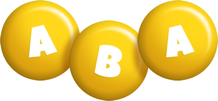 Aba candy-yellow logo