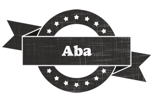 Aba grunge logo