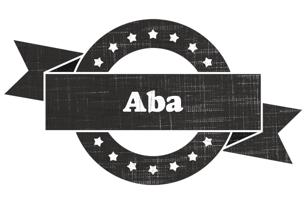 Aba grunge logo