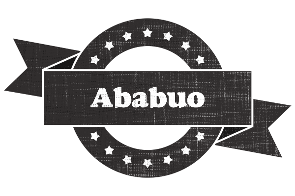 Ababuo grunge logo