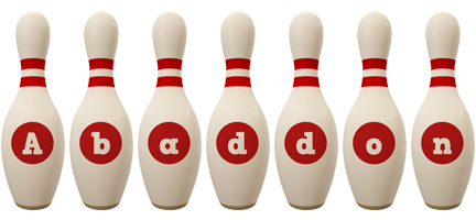 Abaddon bowling-pin logo