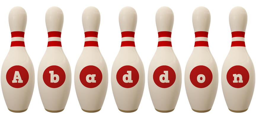 Abaddon bowling-pin logo