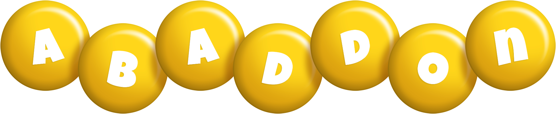 Abaddon candy-yellow logo