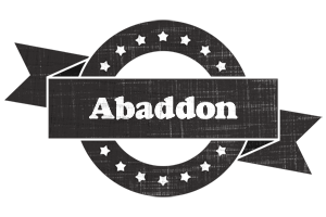 Abaddon grunge logo