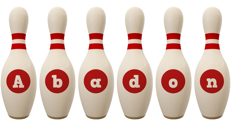 Abadon bowling-pin logo
