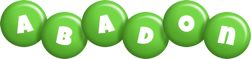 Abadon candy-green logo