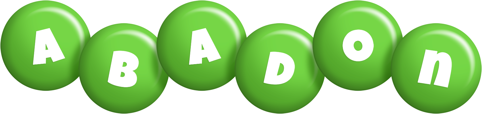 Abadon candy-green logo