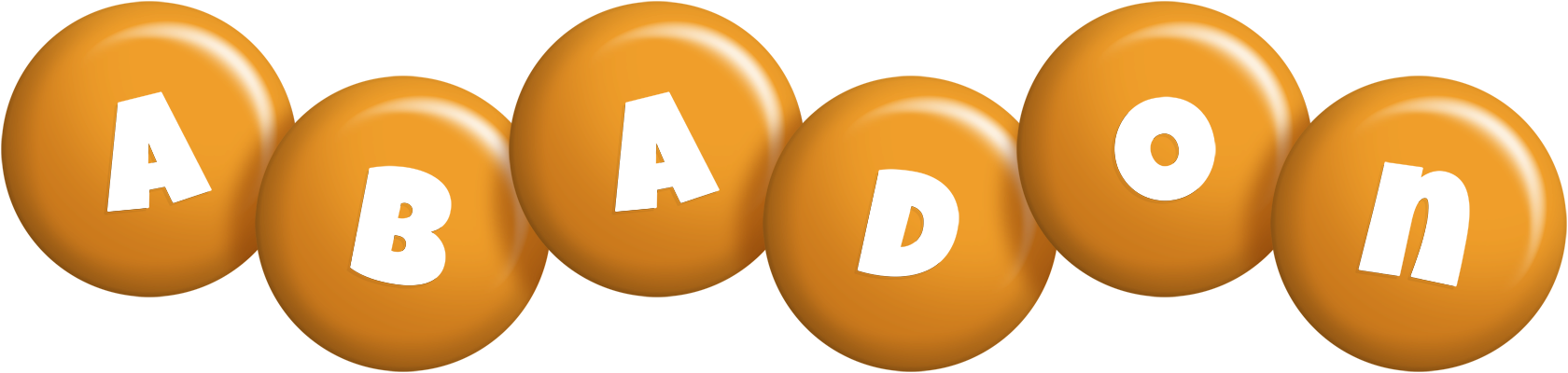 Abadon candy-orange logo