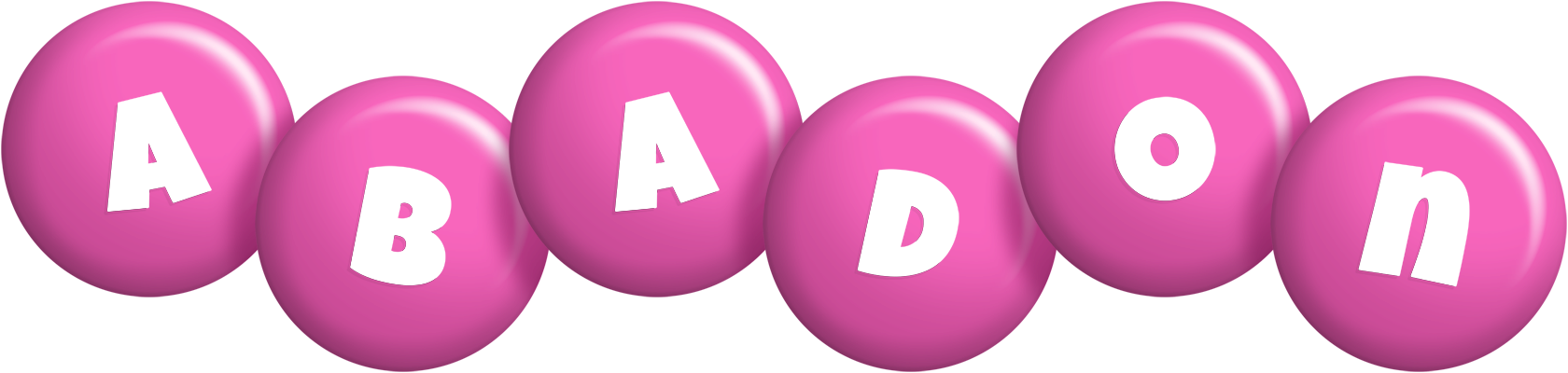 Abadon candy-pink logo