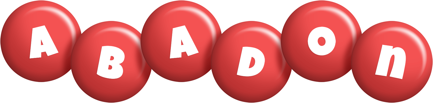 Abadon candy-red logo